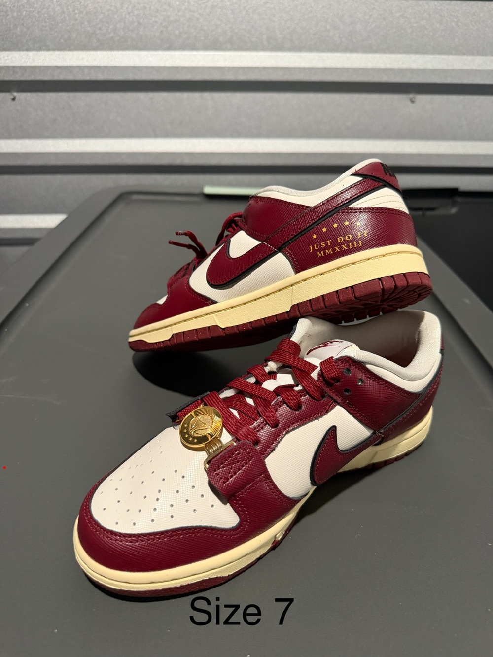 Nike Dunk Low Men’s Sneakers in Maroon and Cream